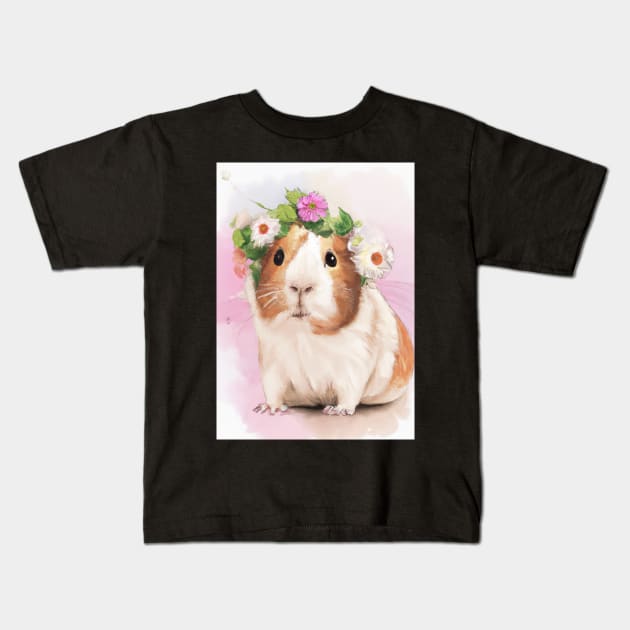 Colorful Guinea Pig Kids T-Shirt by maxcode